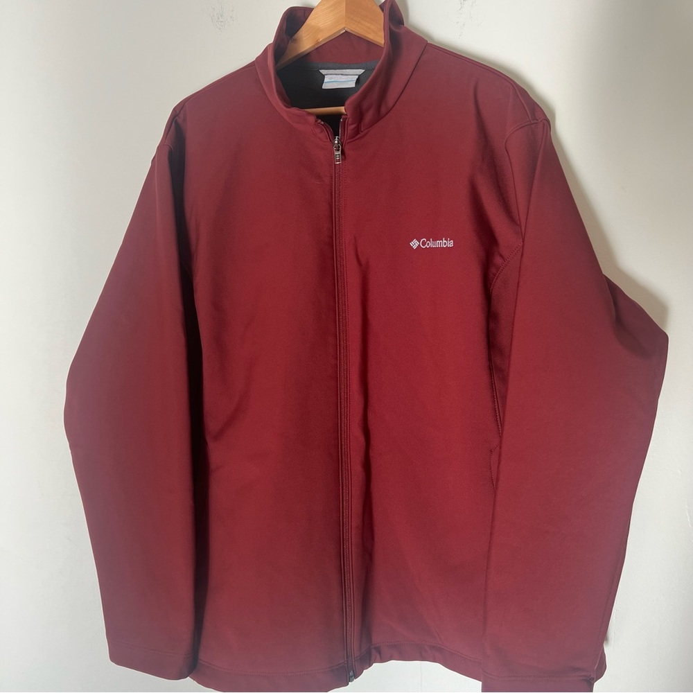 Columbia Maroon Midweight Fleece Lined Jacket Men’s Size 3X